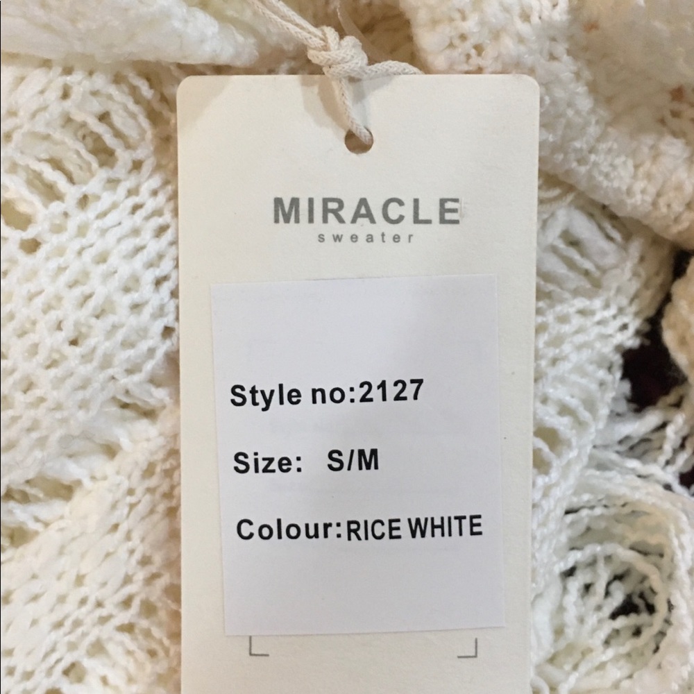 SOLD!!Miracle Boho Crochet Tassel Frnge Poncho Top - Picture 6 of 6